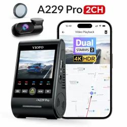 Kamera samochodowa VIOFO A229 Pro 2CH 4K + 2K HDR GPS WiFi Bluetooth